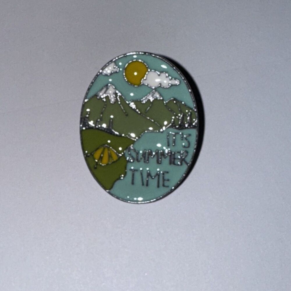 It’s Summer Time Mountains Sun Pin Brooch